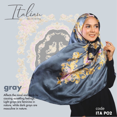 Shawl Italian Chiffon 02 Gray